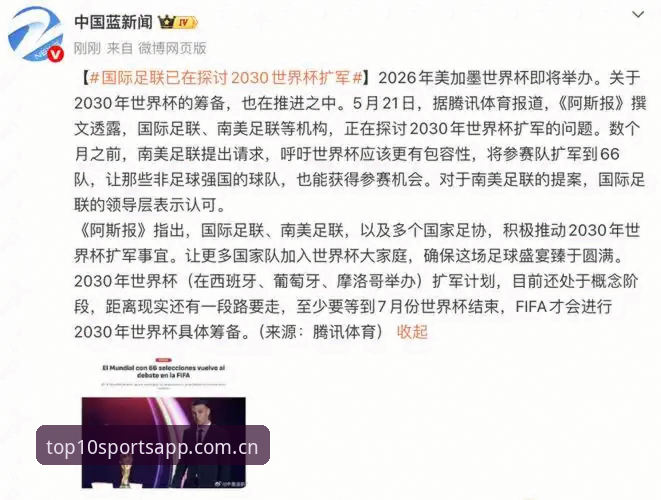 世界杯扩军66队的实用分析：中国男足能否抓住2030年机遇？